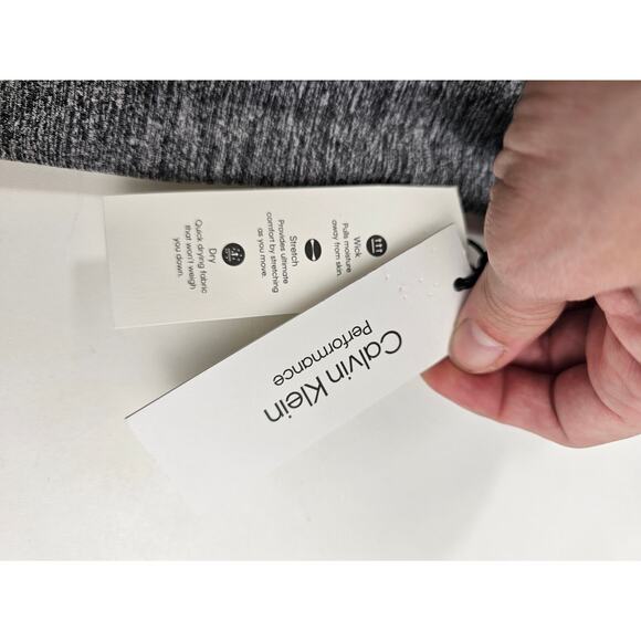 NWT calvin klein performance wicking sz L active dress built in bra grey casaul - Picture 9 of 11